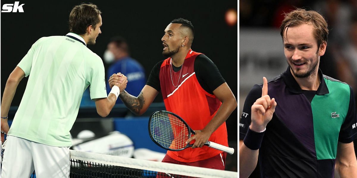 tyran Quilt vejviser Nick Kyrgios calls Daniil Medvedev one of the 'hardest workers ever' after  Russian star's honest life admission