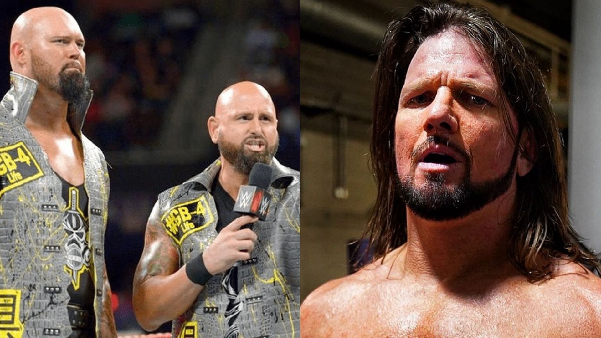 The Good Brothers (left), AJ Styles (right)