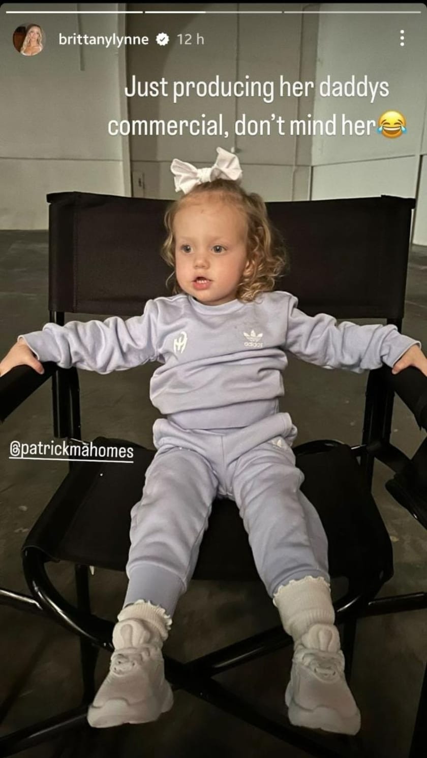 Patrick Mahomes' new commercial teased by wife Brittany and daughter