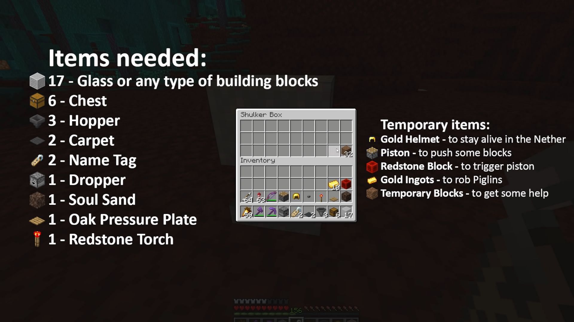 How to make piglin bartering farm in Minecraft easily