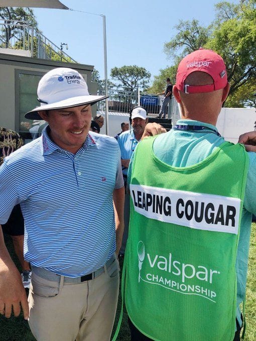 Real reason explained on why caddies wear nicknames on bibs at Valspar Championship