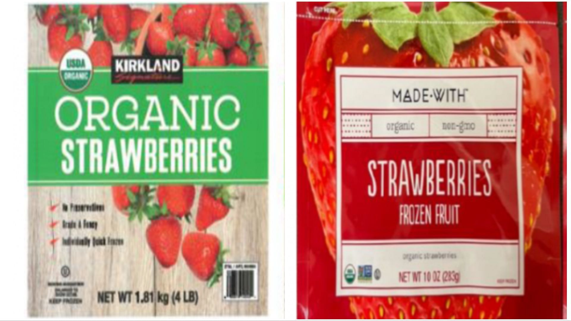 Kirkland frozen strawberries recall Reason, affected lot numbers, and
