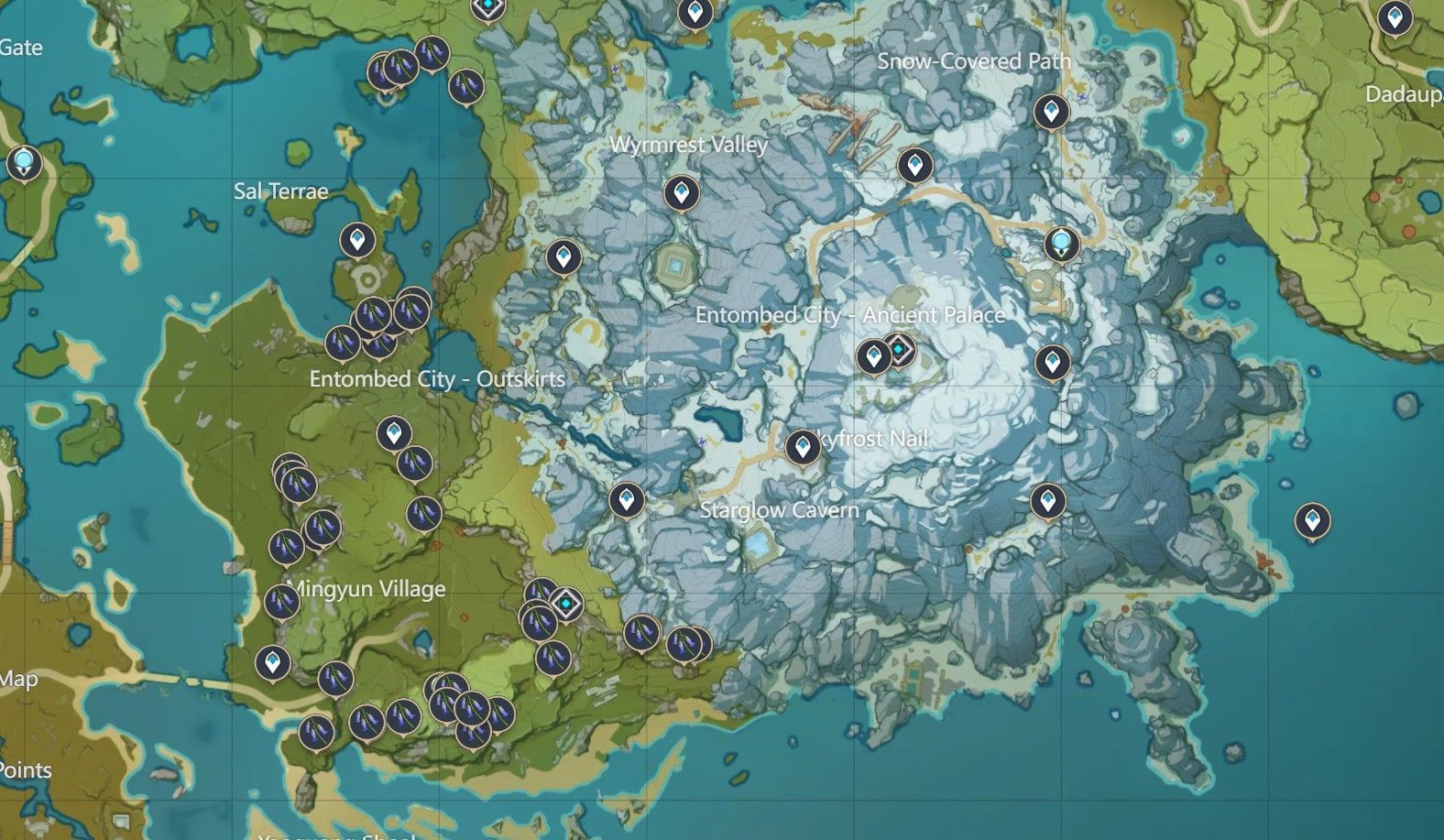 Violetgrass locations in Genshin Impact Baizhu ascension materials