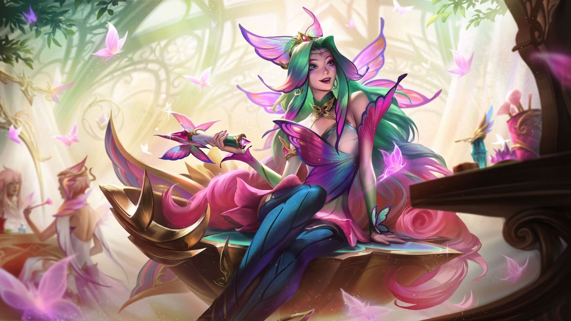 Faerie Court Seraphine in LoL (Image via Riot Games)