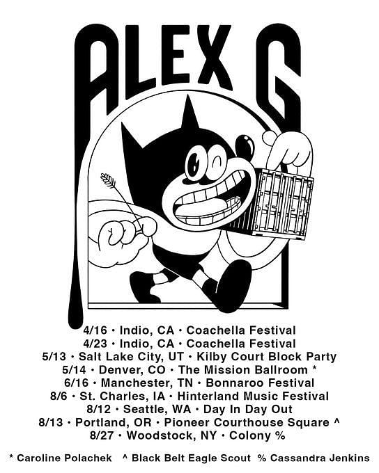 Tour 2023 Alex G Tour 2023 Tickets, presale, where to buy, dates