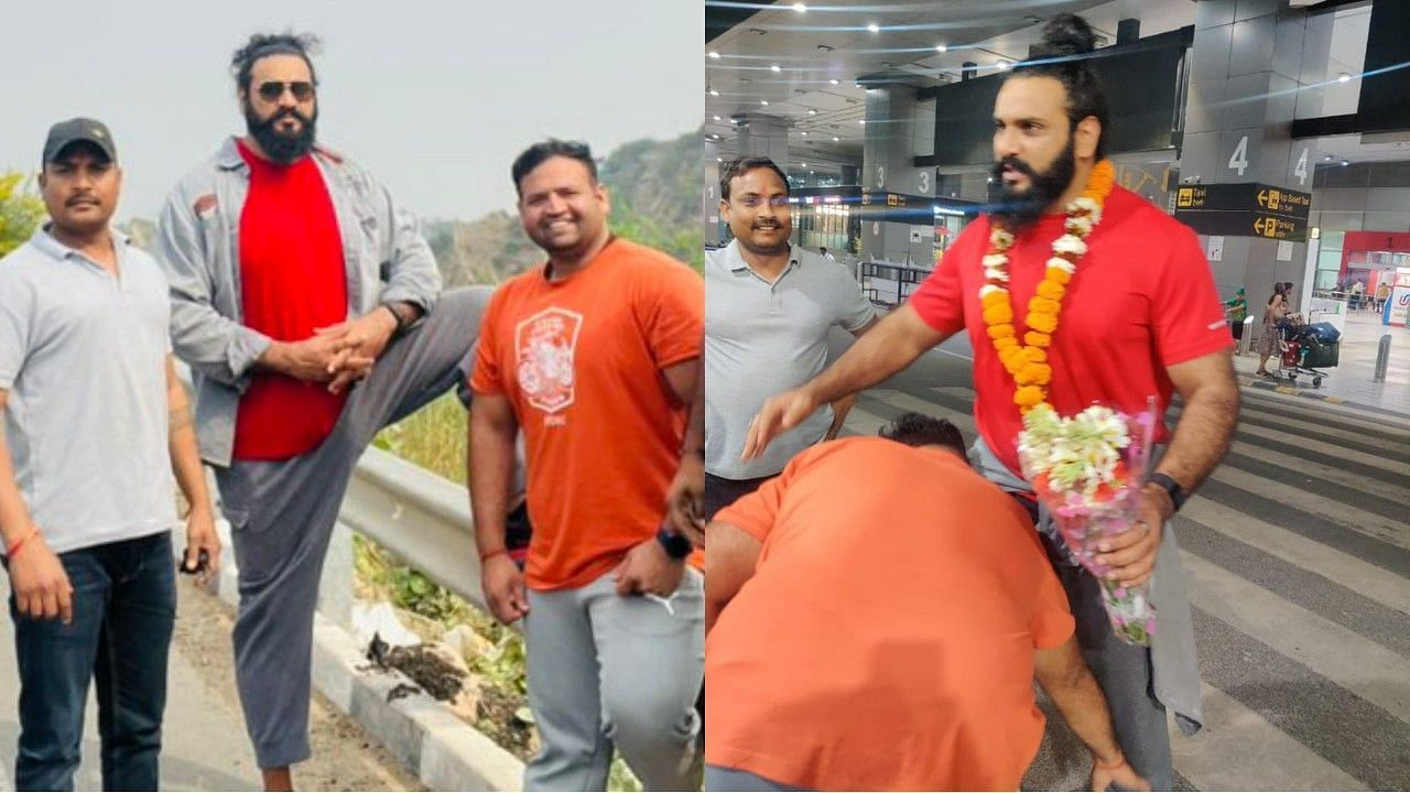 WWE सुपरस्टार सौरव गुर्जर भारत आ चुके हैं