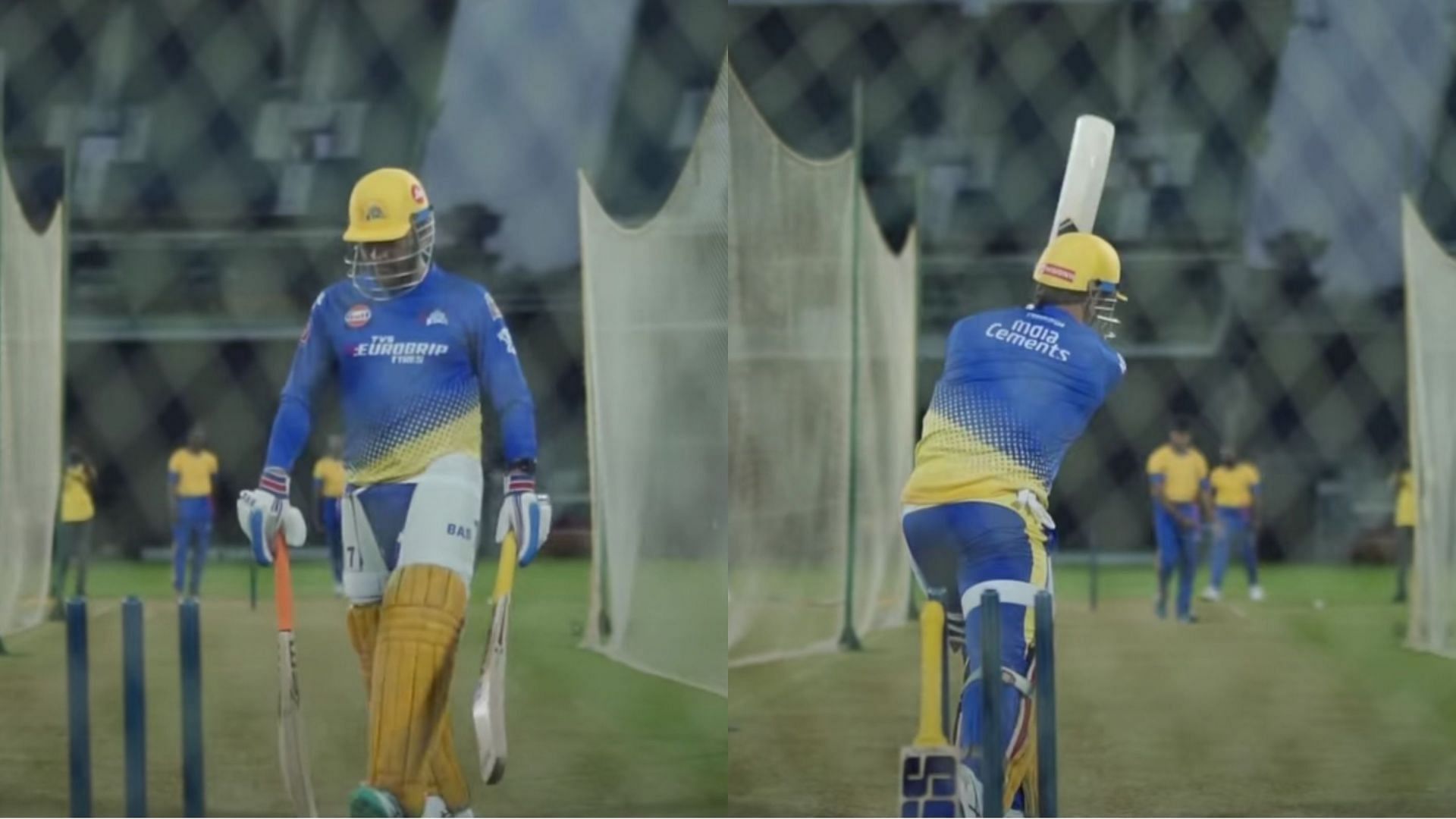 [Watch] MS Dhoni plays elegant off-side drives in CSK camp for IPL 2023