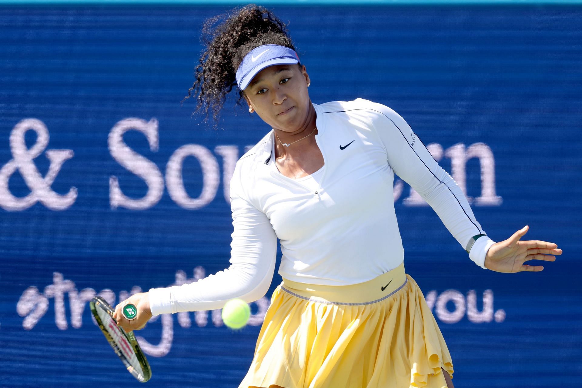 Naomi Osaka in action at the 2022 Western &amp; Southern Open