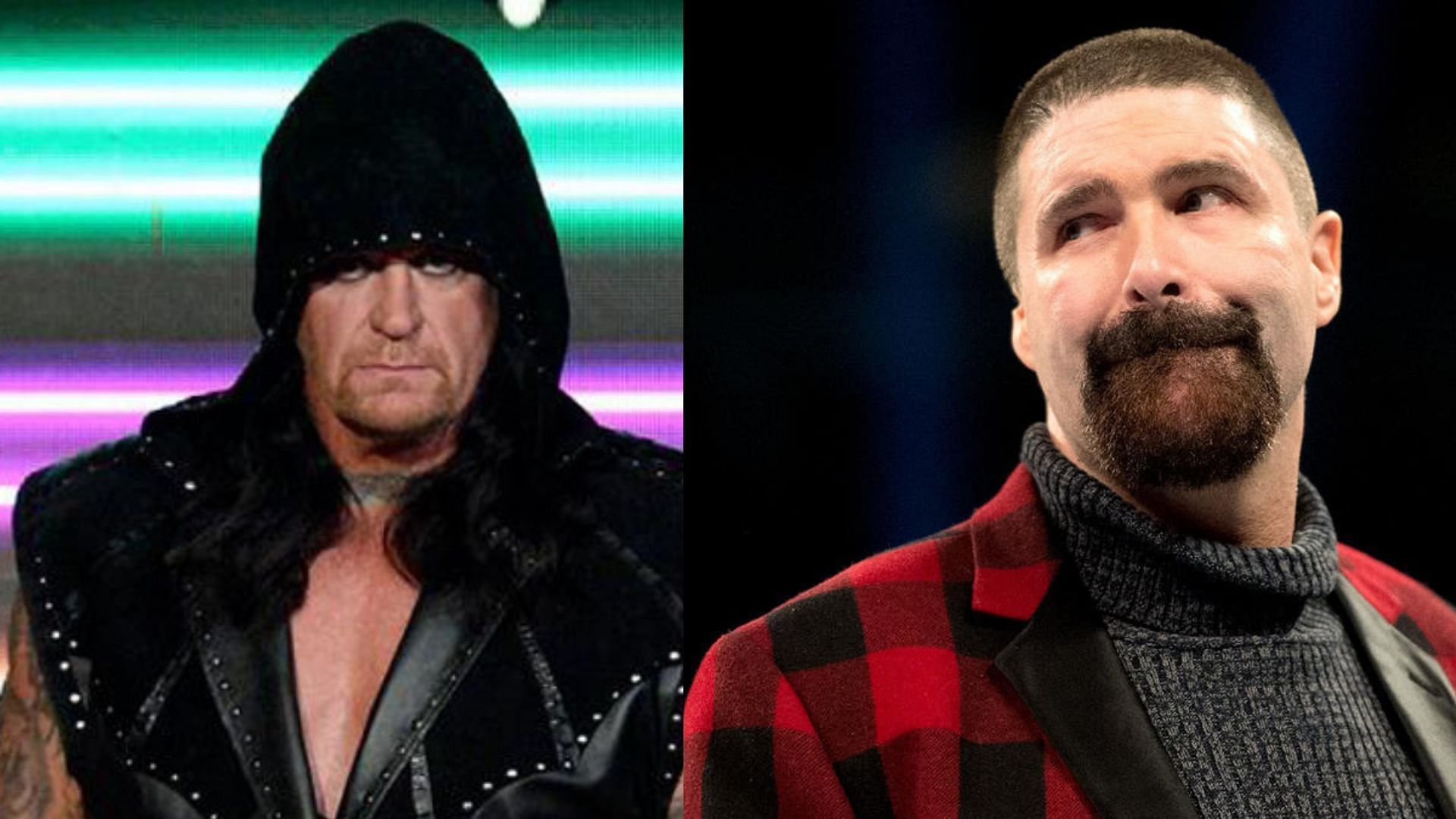 The Undertaker (left); Mick Foley(right)