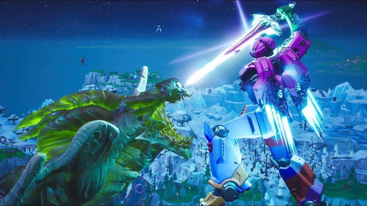 Mecha played a big role in the Final Showdown event (Image via Epic Games)