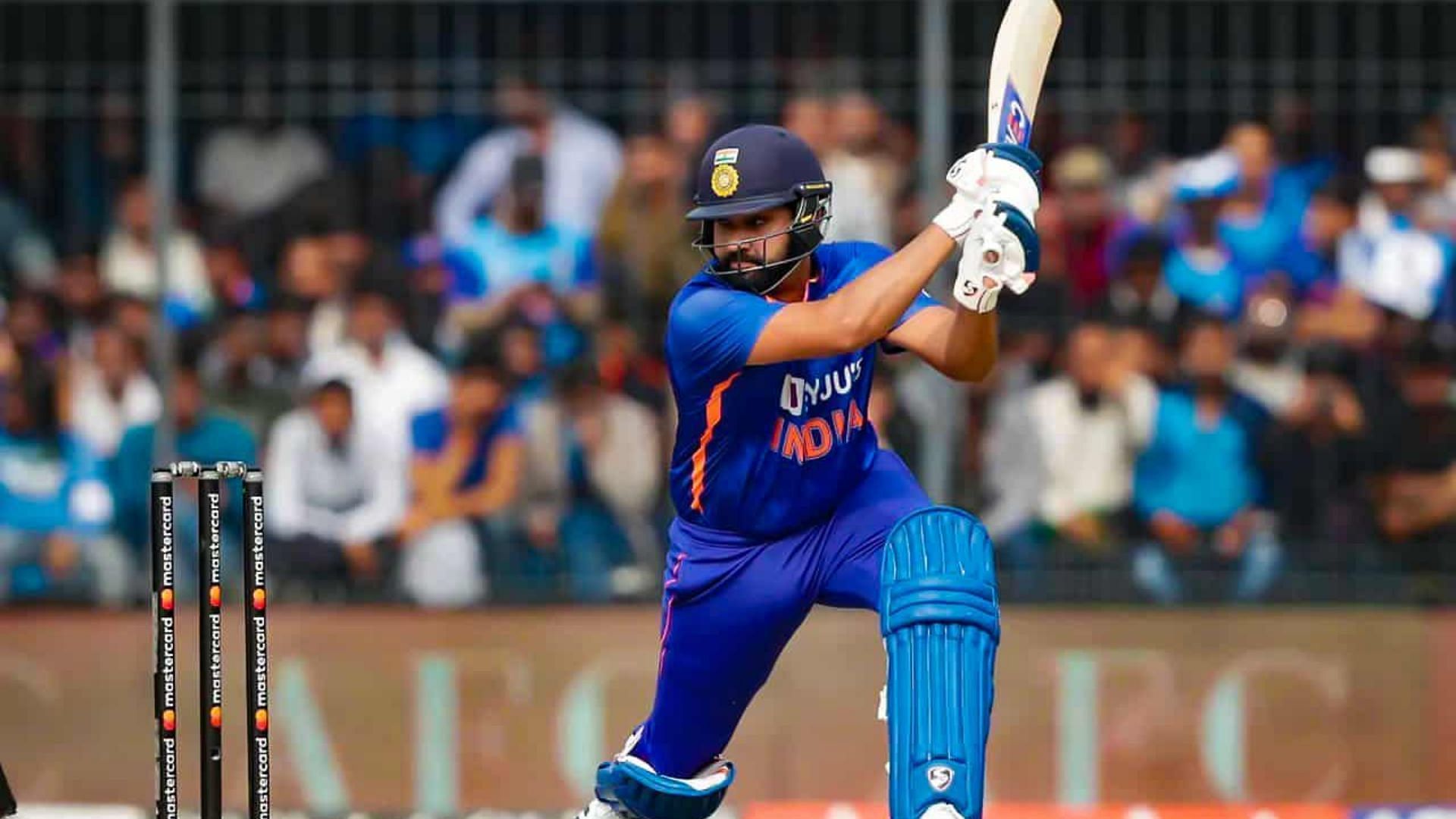 Rohit Sharma in action during recent ODI series against New Zealand (P.C.:Twitter)