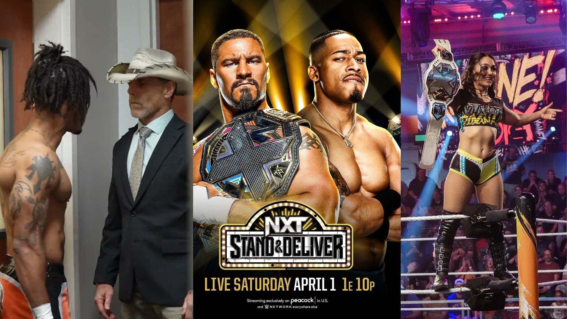 NXT Stand and Deliver Match Card Updated NXT Stand and Deliver match