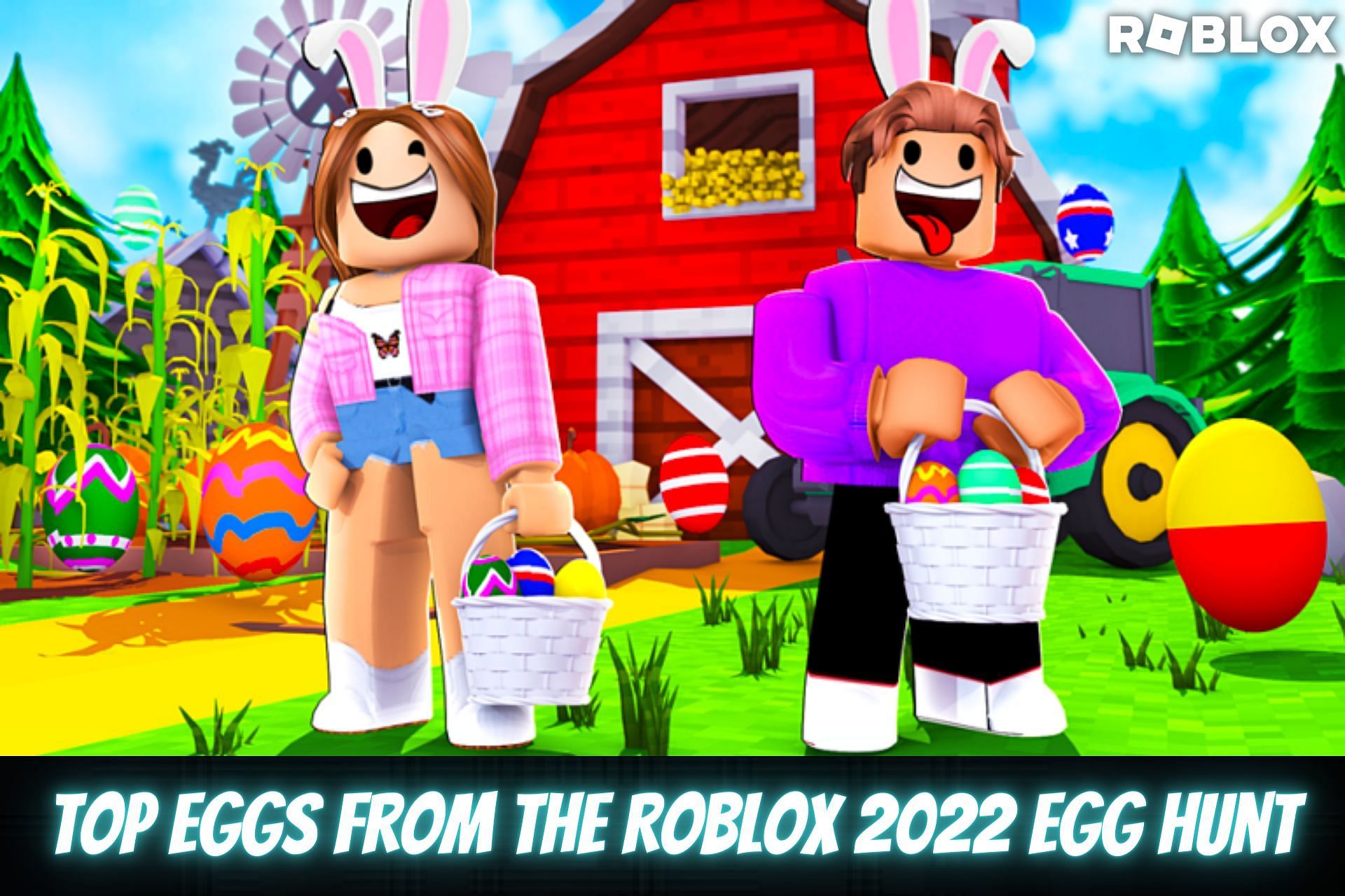 Eggs from the Roblox 2022 Egg Hunt