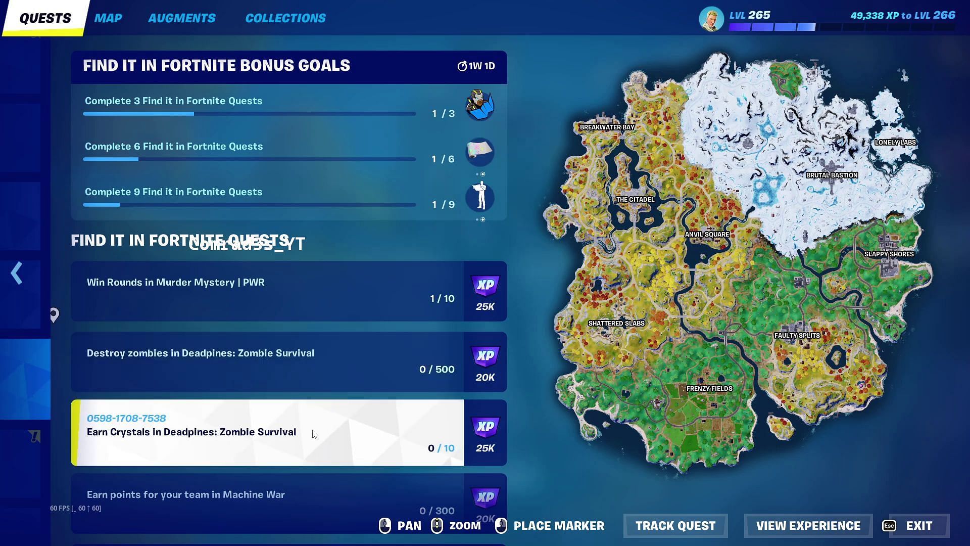 Methods to earn Crystals in Deadpines: Zombie Survival Fortnite map