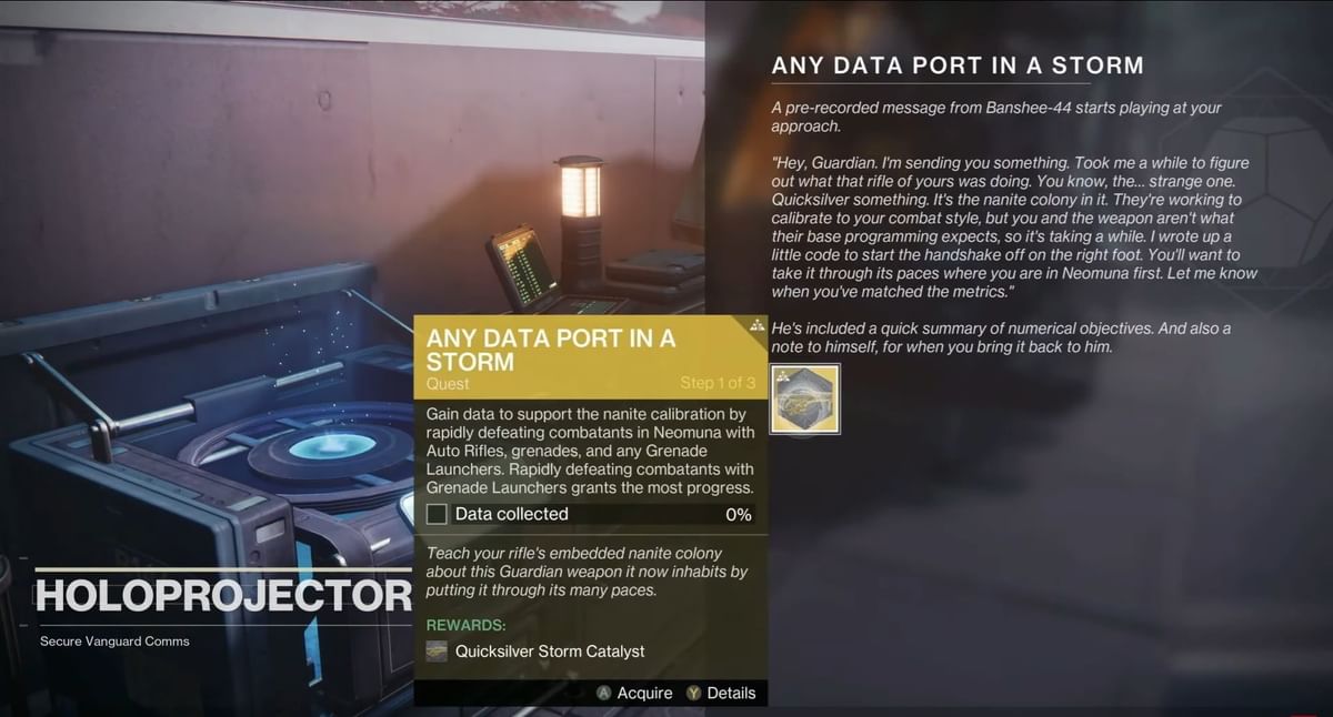 How to get the Quicksilver Storm catalyst in Destiny 2 Lightfall? (2023)