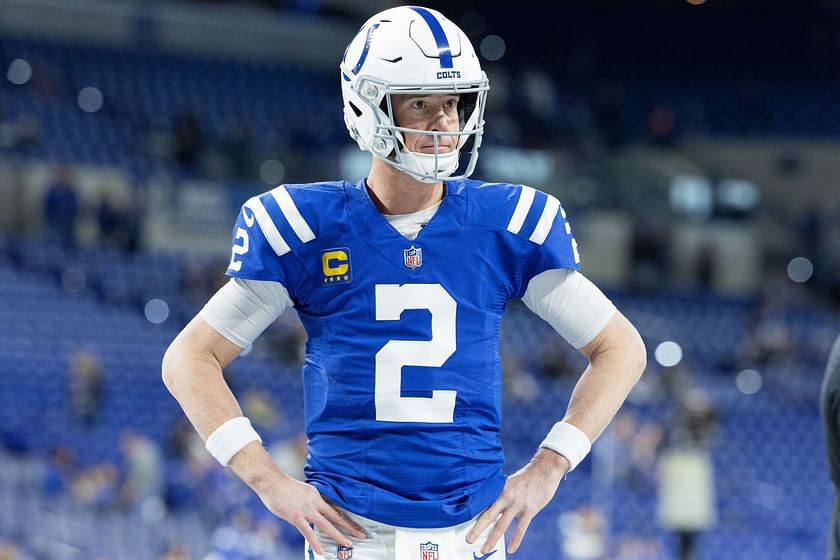 Jan. 8, 2023; Indianapolis, IN; Indianapolis Colts quarterback Matt Ryan (2) walks on the field Sunday, Jan. 8, 2023, before a game against the Houston Texans at Lucas Oil Stadium in Indianapolis. Mandatory Credit: Robert Scheer-USA TODAY NETWORK - Green Bay Packers