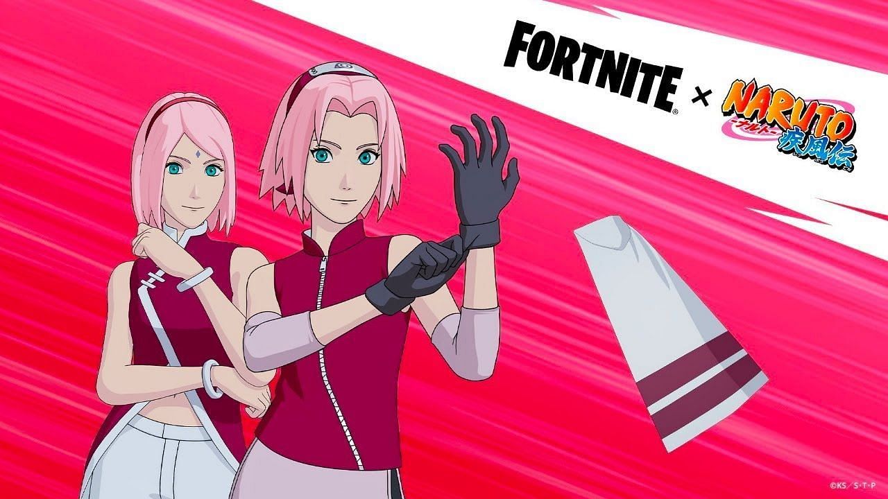 Sakura es uno de los pocos personajes de anime femeninos lanzados a Fortnite (Imagen a través de Epic Games)