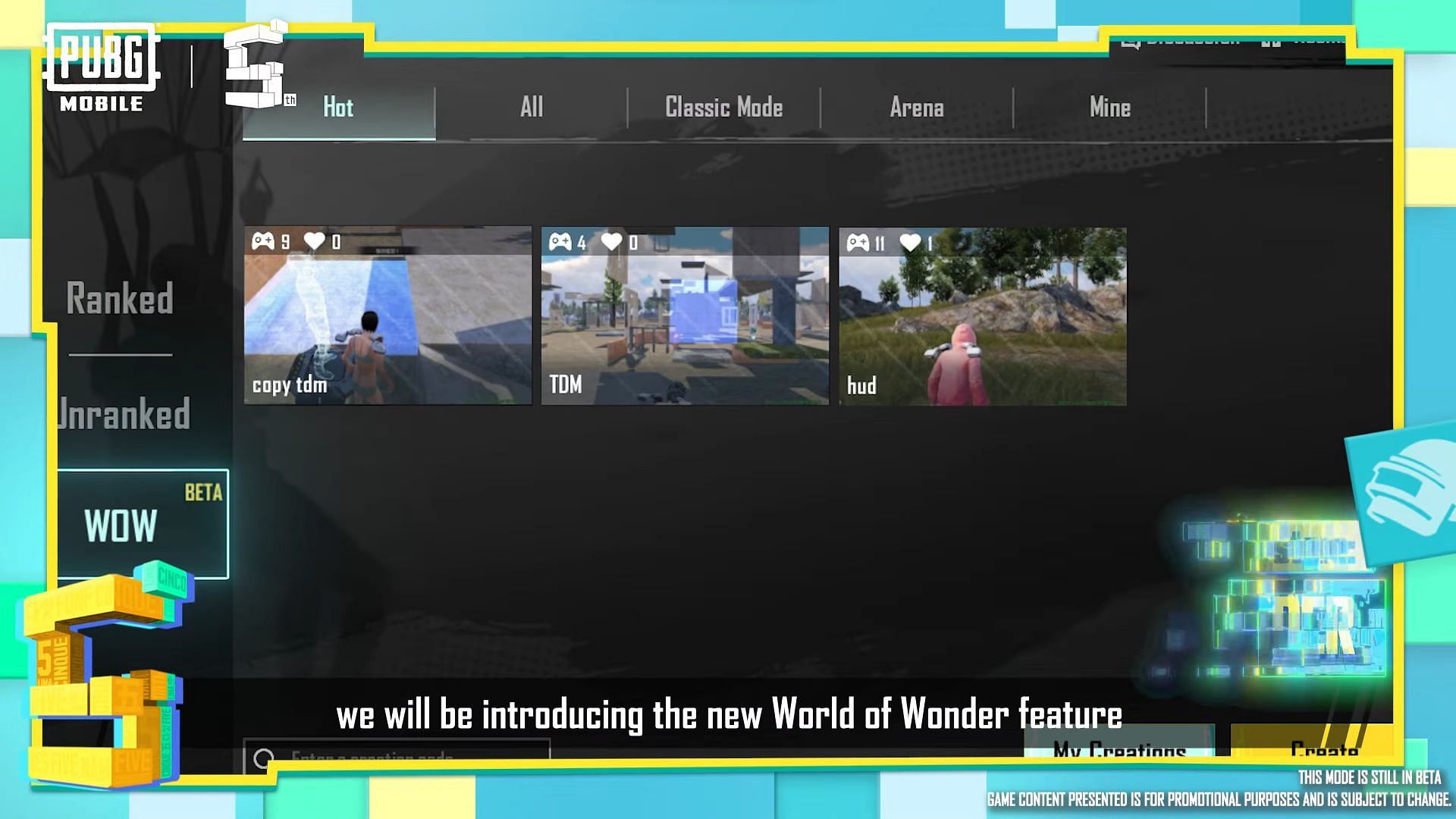 World of Wonder - Sistem Gameplay baru di PUBG Mobile 2.5 (Gambar via Tencent)