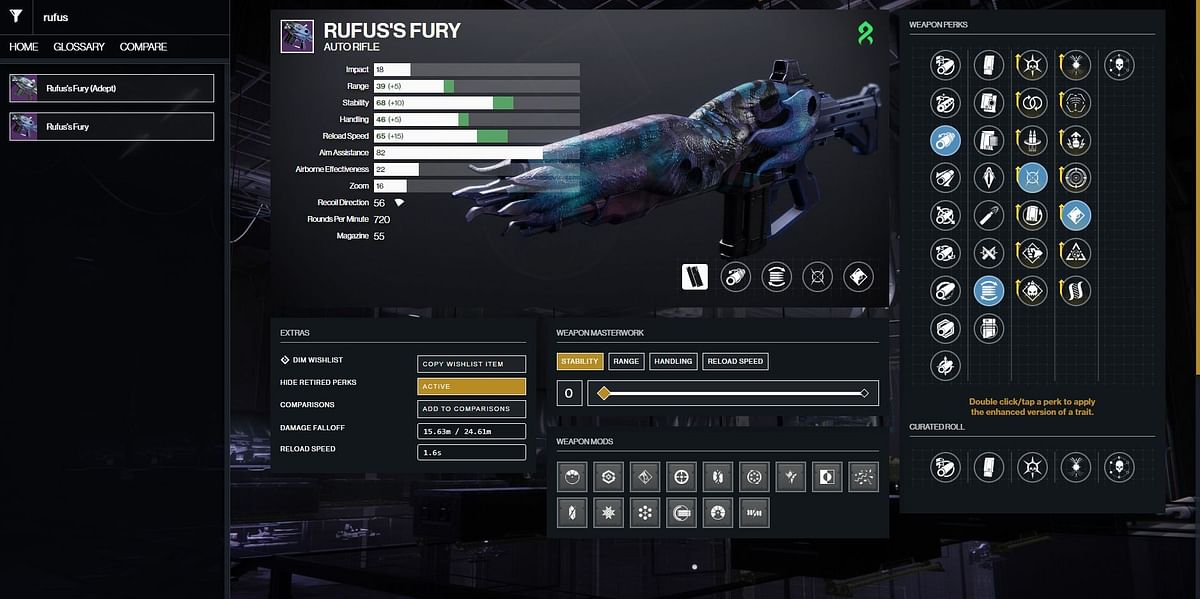 Rufuss Fury God Roll Guide For Destiny 2 Pvp And Pve 2023