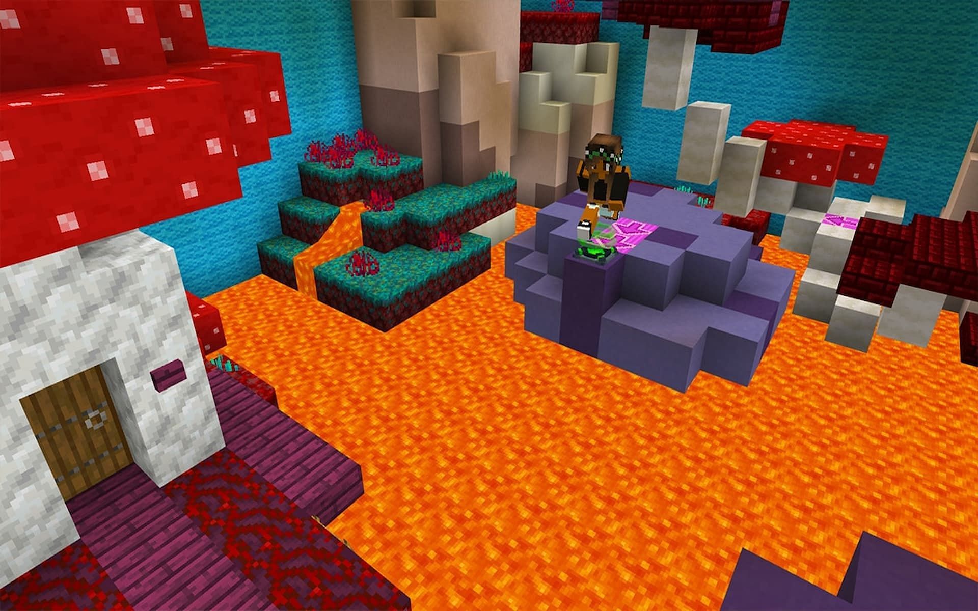 Parkour maps let Minecraft players put their jumping skills to the test (Image via Minecraft.net)