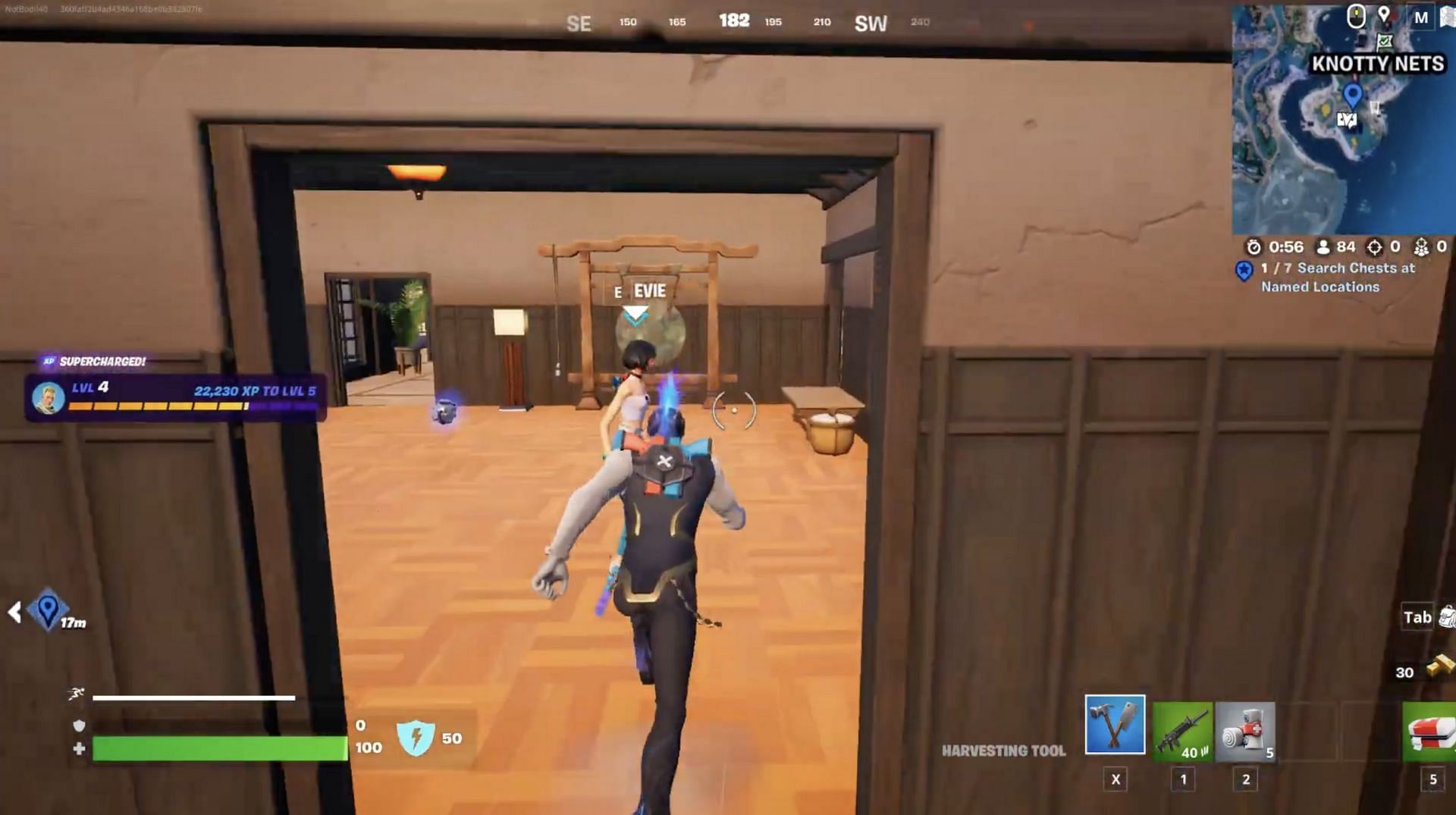 Evie is in this building at Knotty Nets (Image via Bodil40 on YouTube)