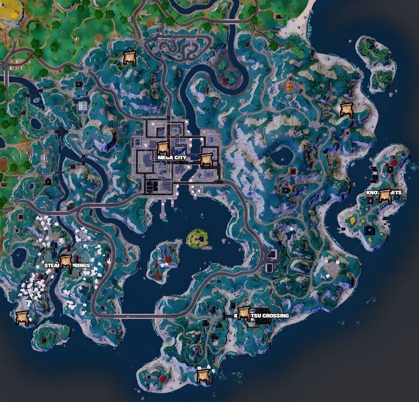 All Bounty Board locations in Fortnite Chapter 4 Season 2