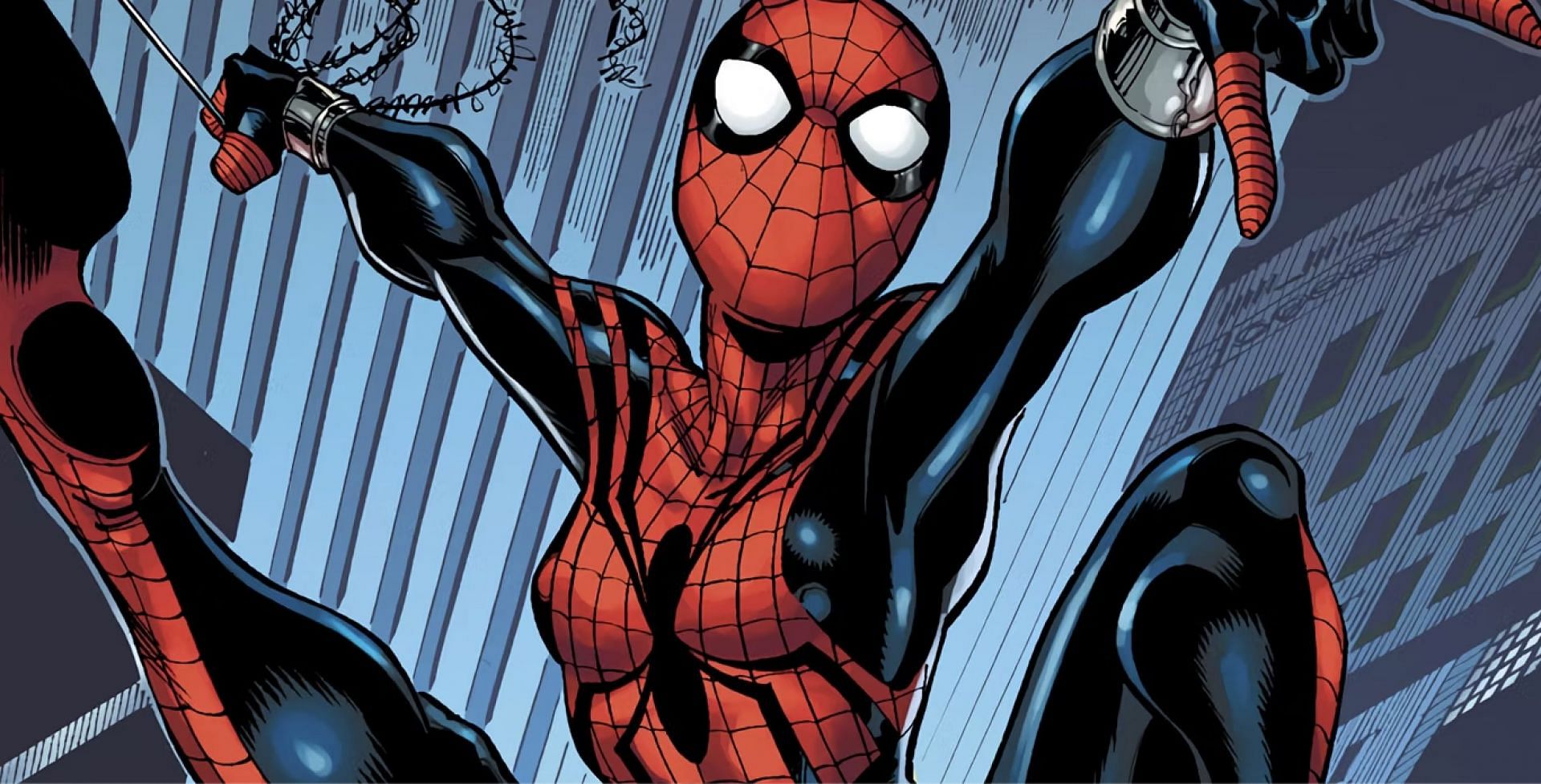 The daughter of Peter Parker and Mary Jane Watson, Mayday inherited her father's powers and became the hero Spider-Girl (Image via Marvel Comics)