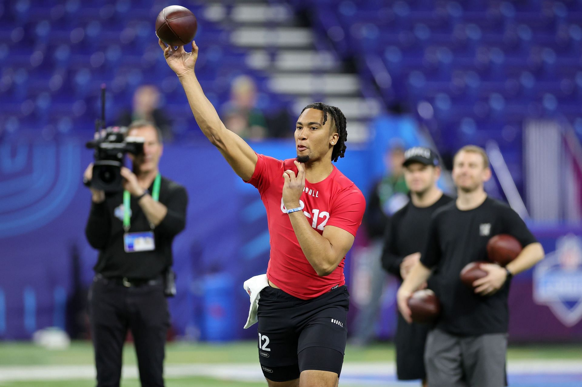 Ohio State QB throws at NFL Combine