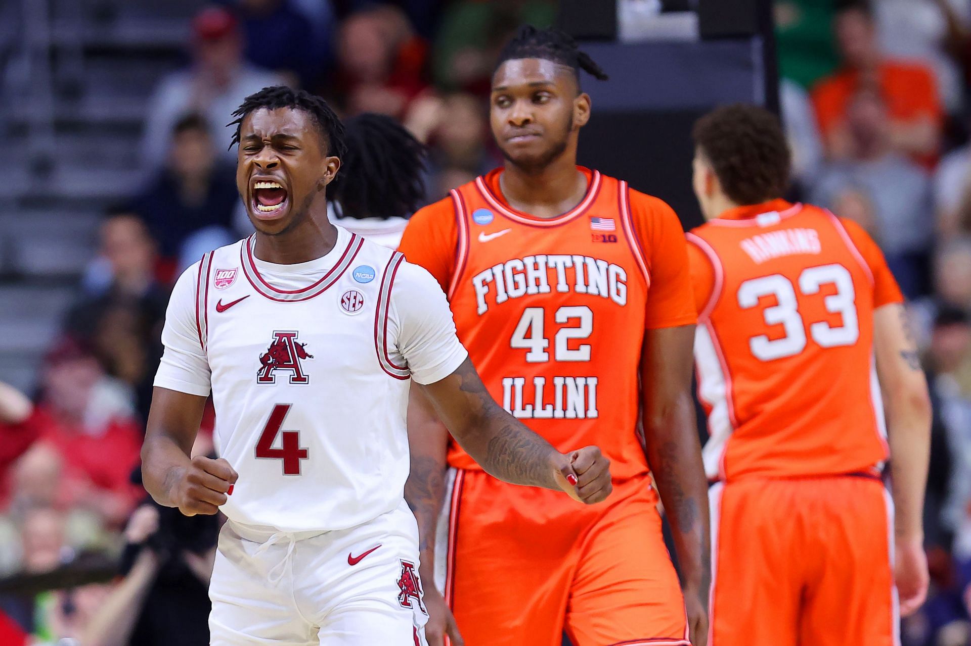 The Razorbacks will face a tough opponent after beating Illinois (Image via Getty Images)
