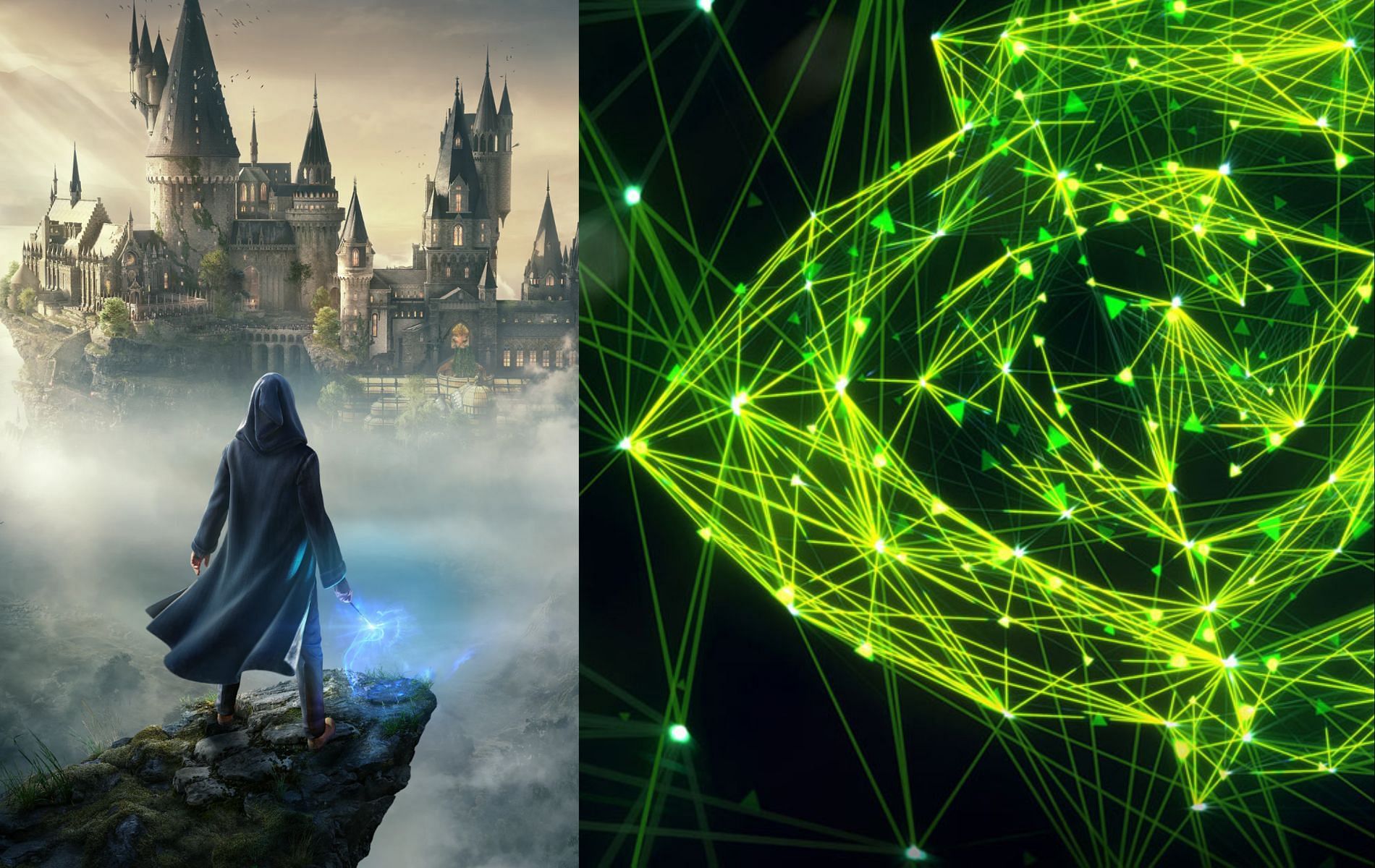 Nvidia players for Hogwarts Legacy have been in a pinch lately (Images via Warner Bros Interactive Entetrianment/Nvidia)