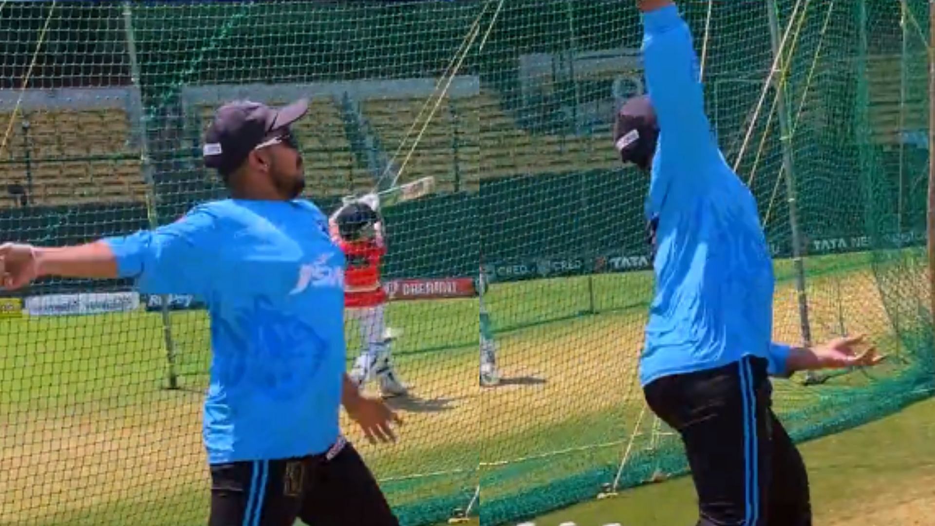 पृथ्वी शॉ ने दिग्गजों के गेंदबाजी एक्शन की कॉपी की (Screenshot : Delhi Capitals Video) 