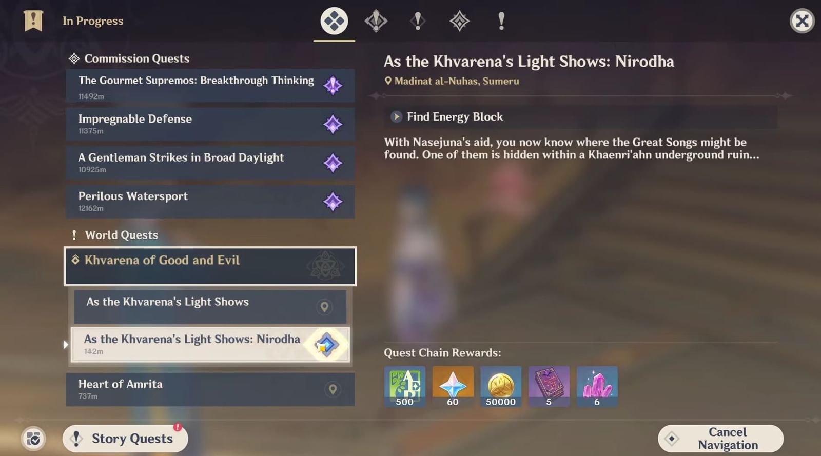 How to find Find Energy Block Genshin Impact Khvarena of Good and Evil