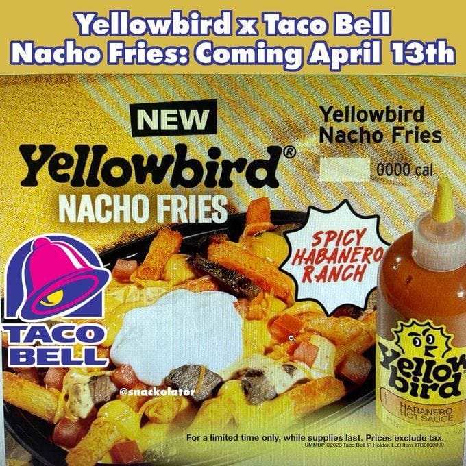 Taco Bell Yellowbird Nacho Fries availability, price, and all you need