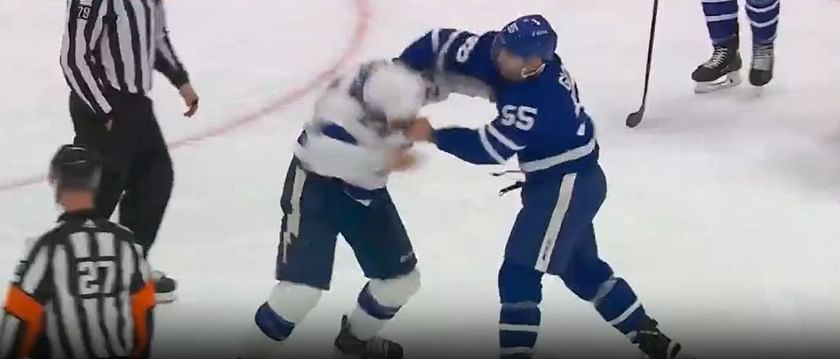 WATCH: Tampa Bay Lightning and Toronto Maple Leafs drop the gloves in first  three minutes of Game Two