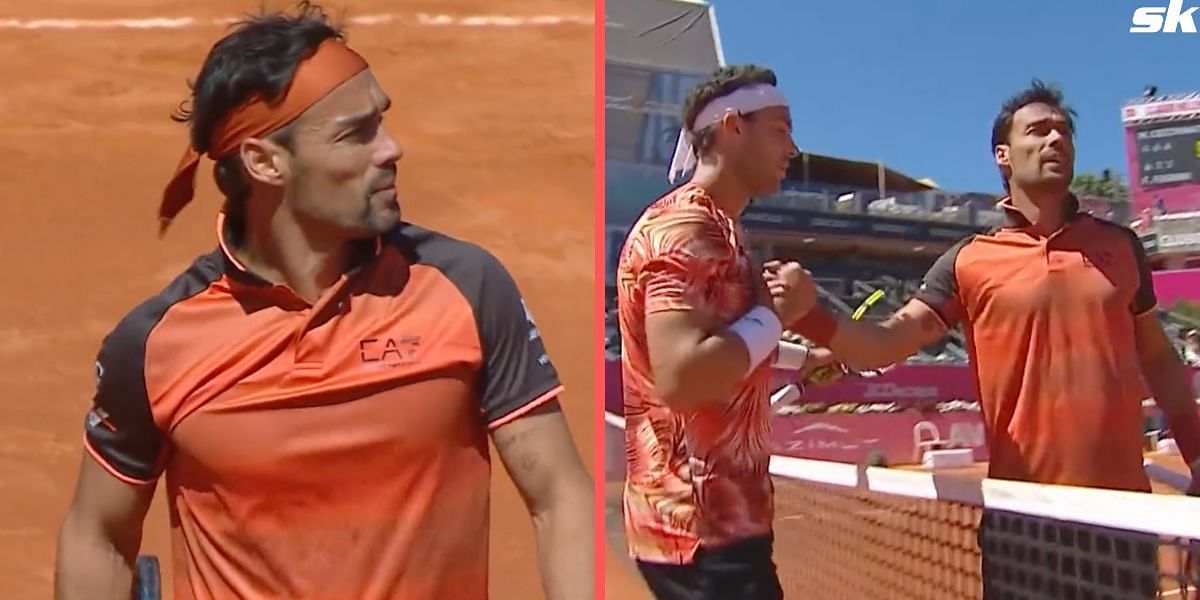 Fabio Fognini makes back-to-back foot faults to seal loss at Estoril Open