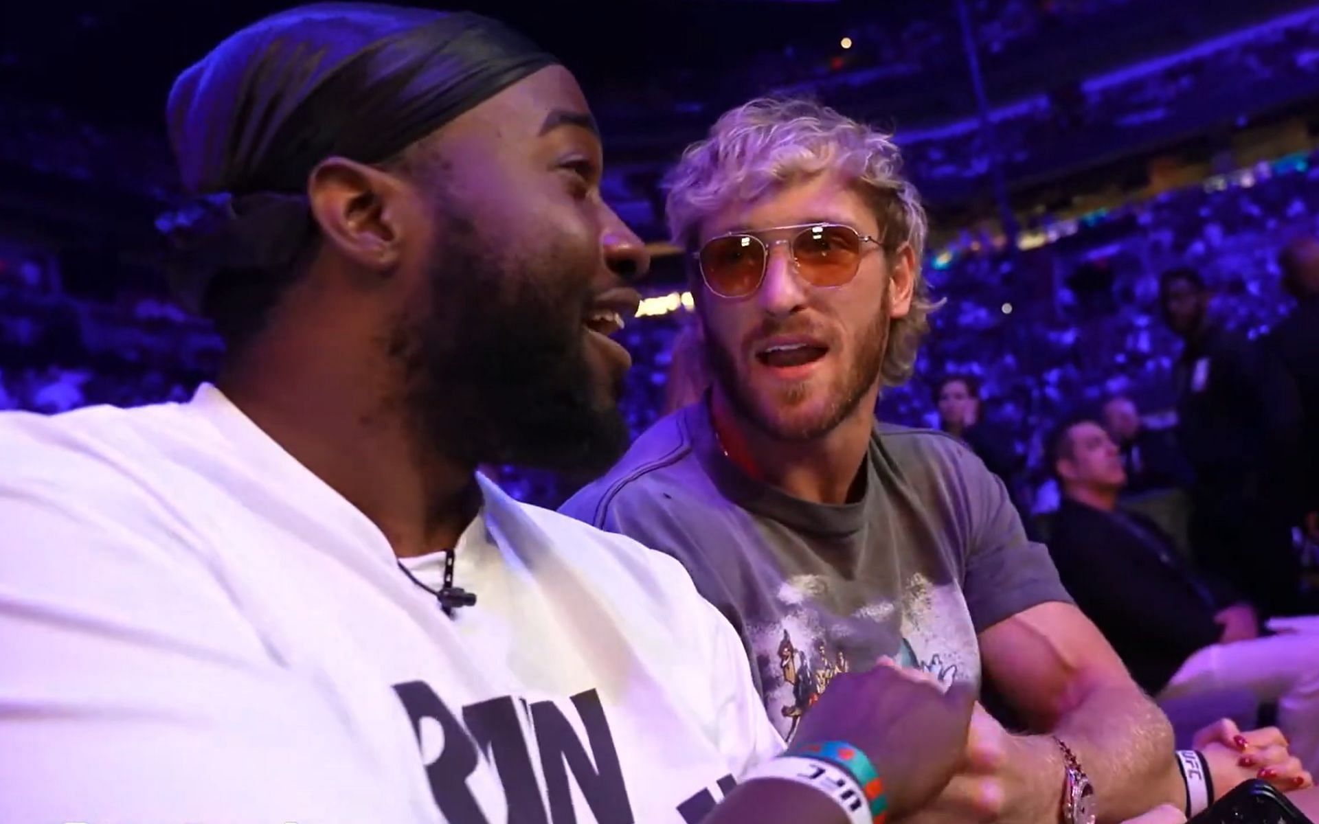 Read more about the article Logan Paul asks JiDion to move seats at UFC 287 because he did not want to be on camera, community reacts