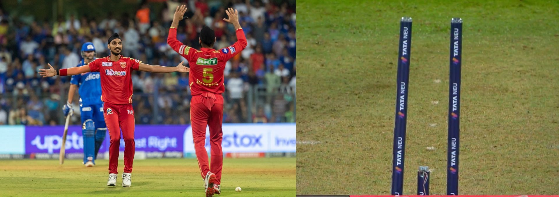 Read more about the article [Watch] Arshdeep Singh breaks the middle stump twice to fire Punjab Kings to a win over Mumbai Indians