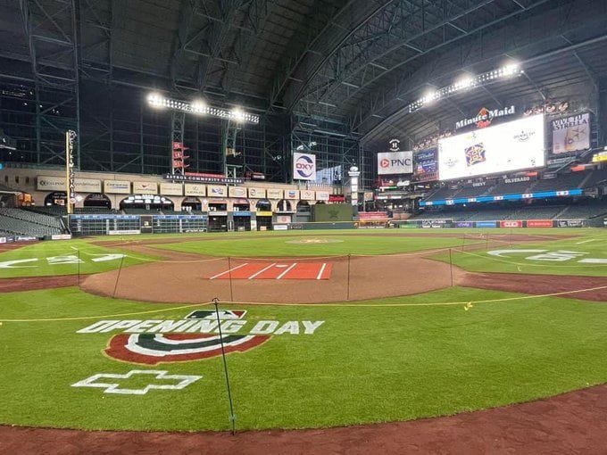 Houston Astros fans appalled by overbearing ad logo on team’s uniforms