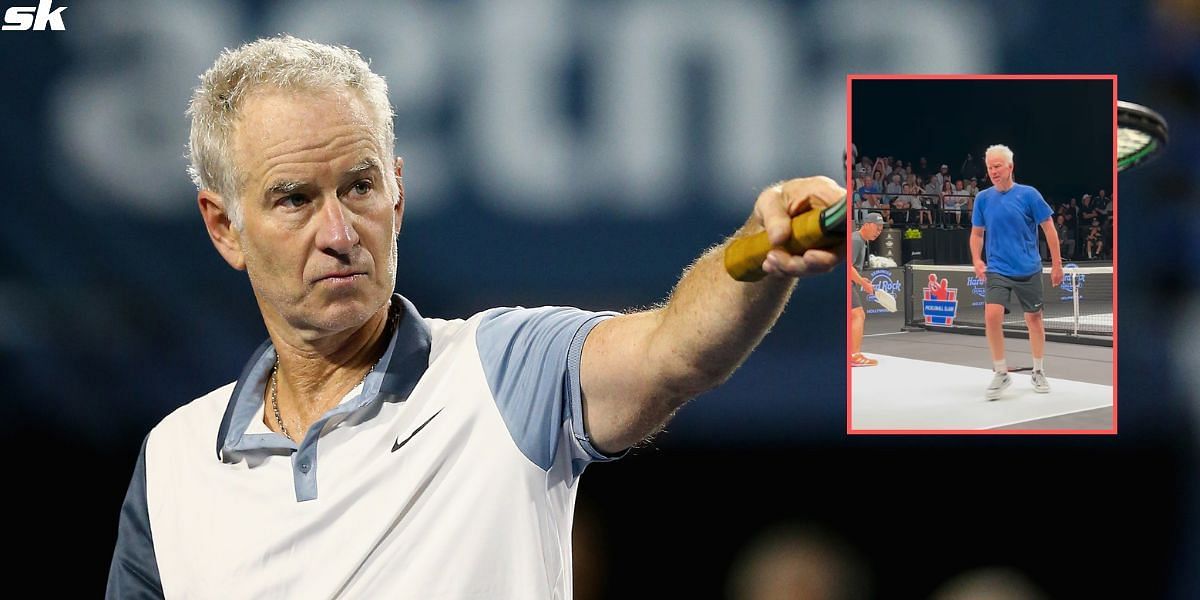 John McEnroe throws classic tantrum at Pickleball Slam