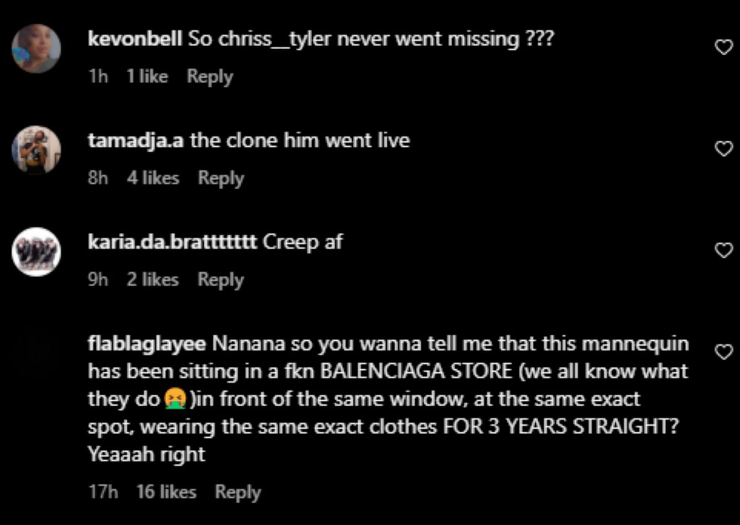 What happened to Christopher G? Missing Balenciaga model mannequin