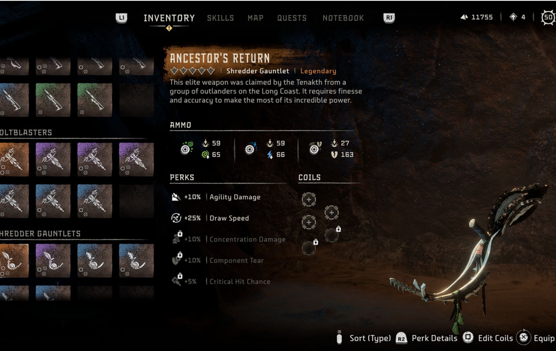 Best weapons in Horizon Forbidden West: Burning Shores