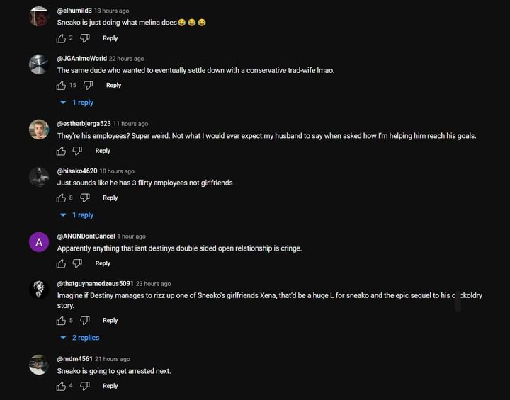 Comentarios de YouTube debajo del clip (Imagen vía DGG Vault/YouTube)