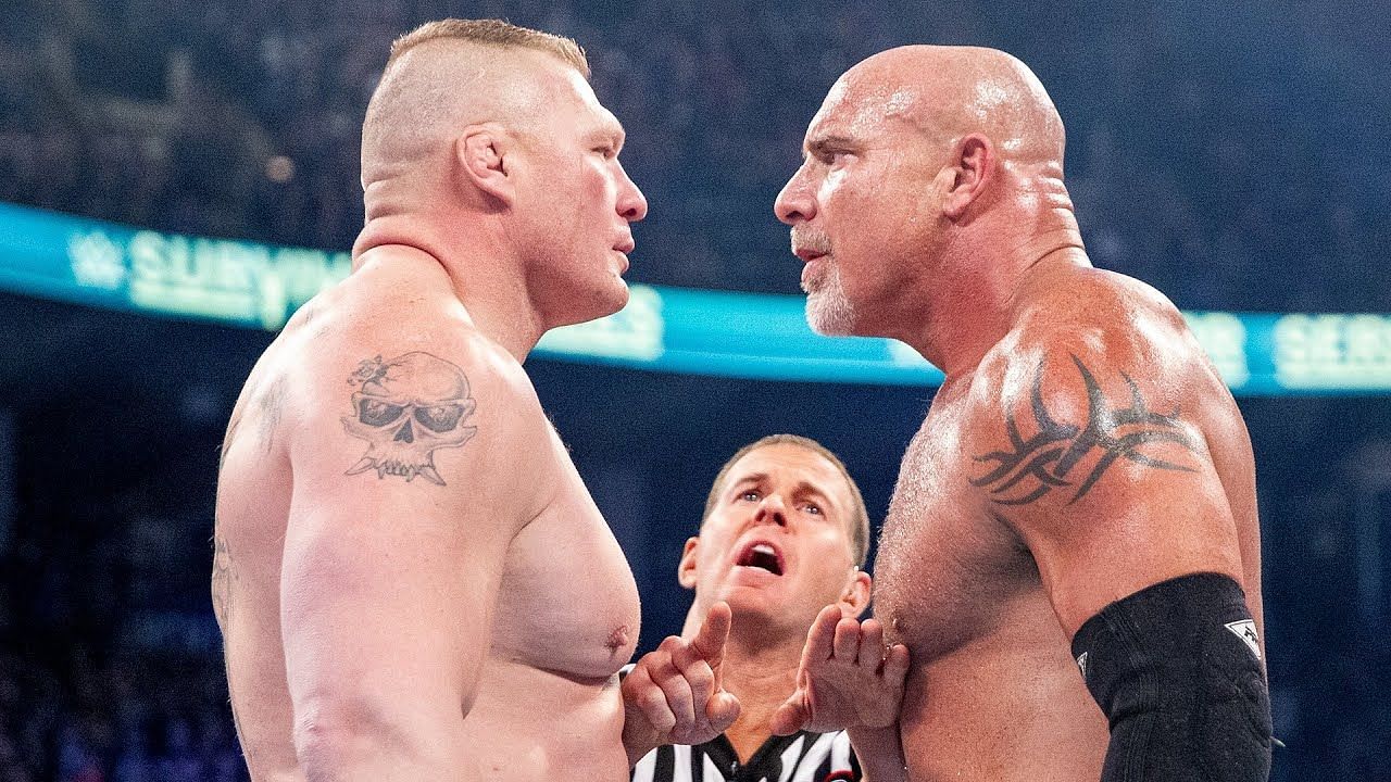WWE दिग्गज गोल्डबर्ग और ब्रॉक लैसनर के बीच तीन मैच हुए हैं 