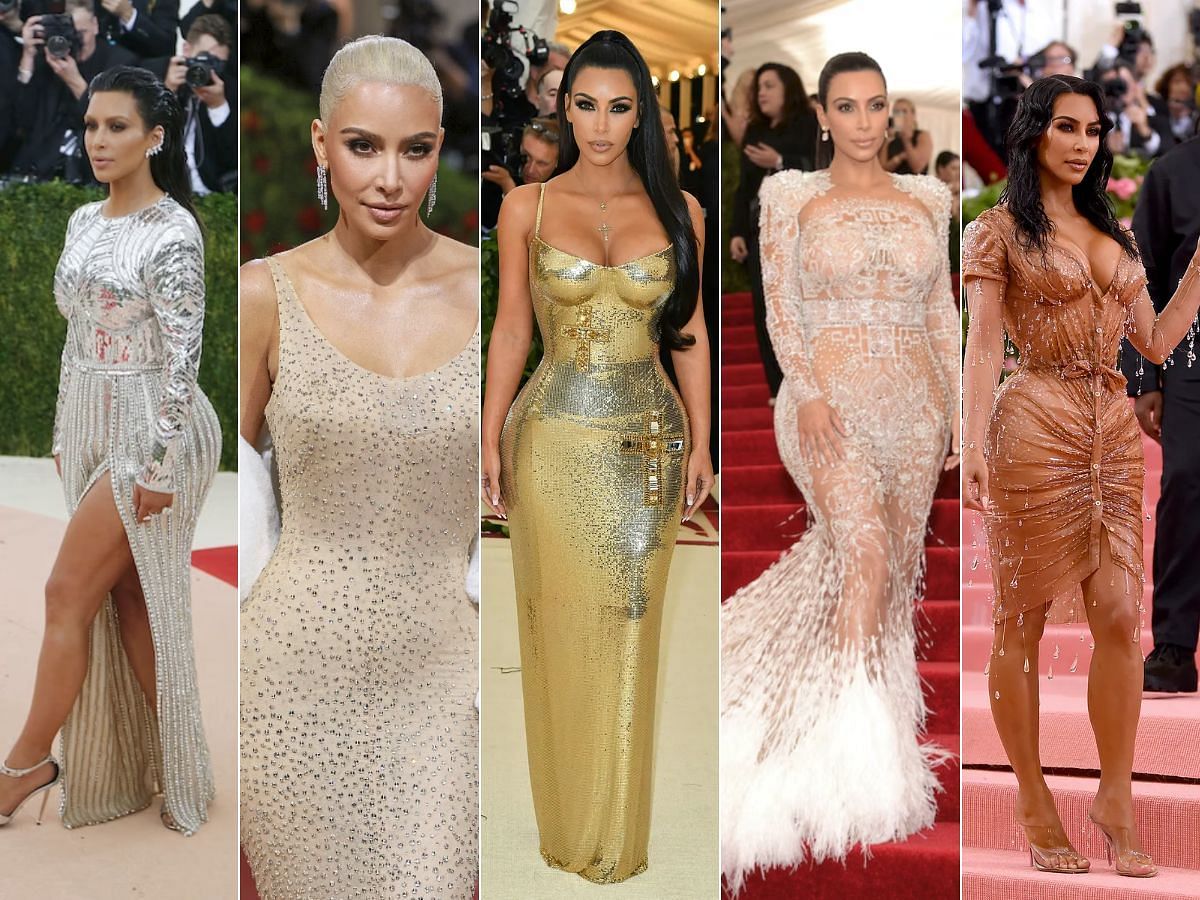 Kim Kardashian at Met Gala 5 best looks in photos