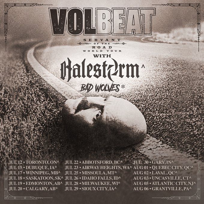 volbeat tour milwaukee