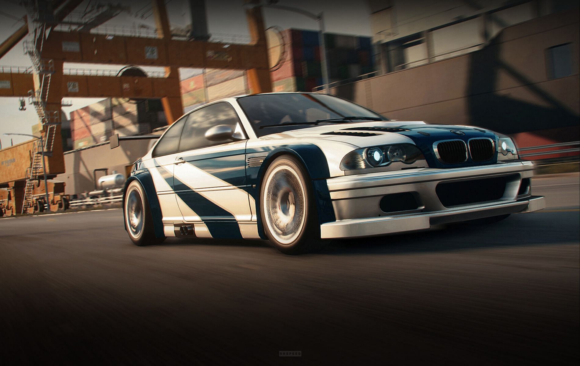 BMW M3 GTR was the face of NFS Most Wanted (Image via EA)