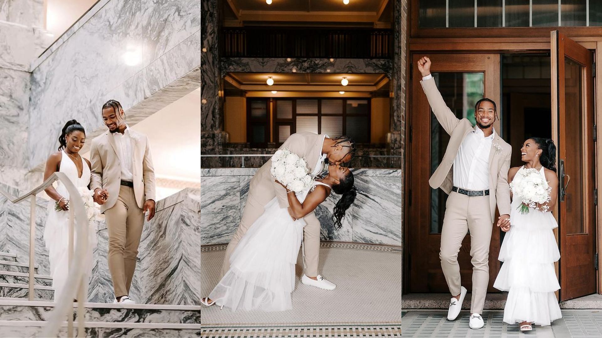 In Photos: Simone Biles And Jonathan Owens Tie The Knot In A Dream-like 