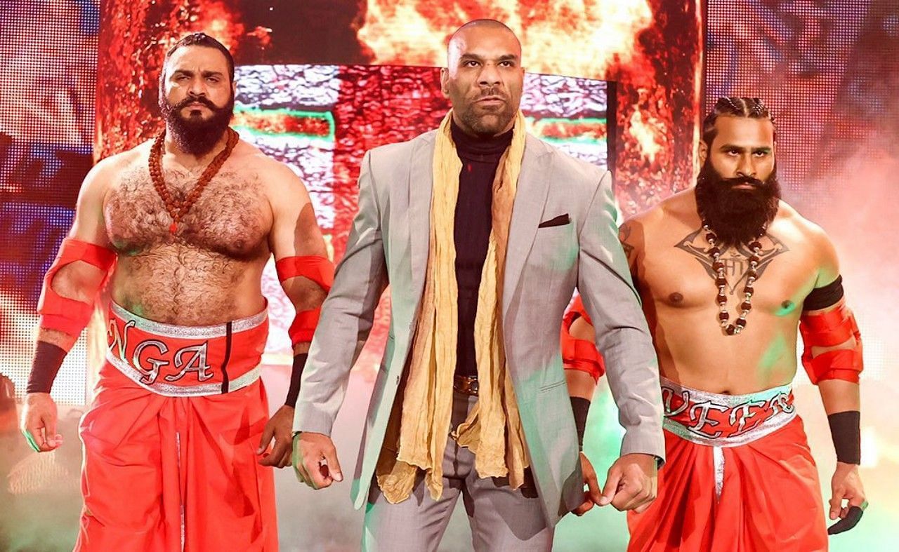 भारतीय WWE सुपरस्टार्स सांगा, जिंदर महल और वीर महान 