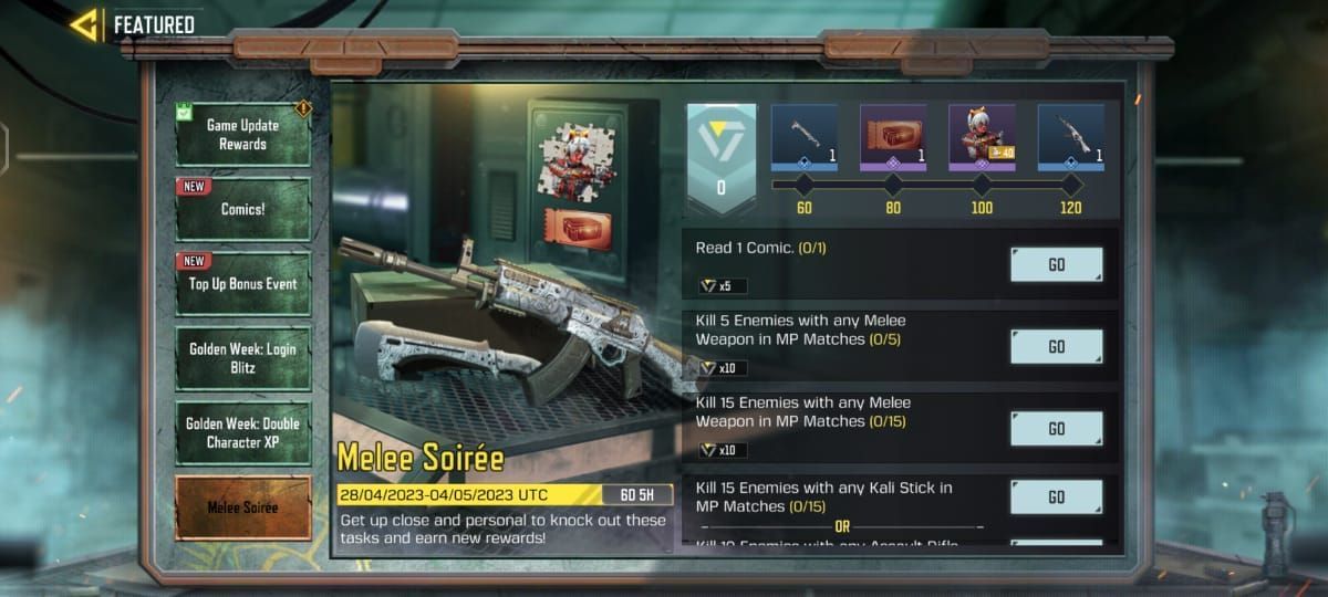 Call of Duty Mobile Melee Soiree (Season 4) Get rare KN44 camo, Epic