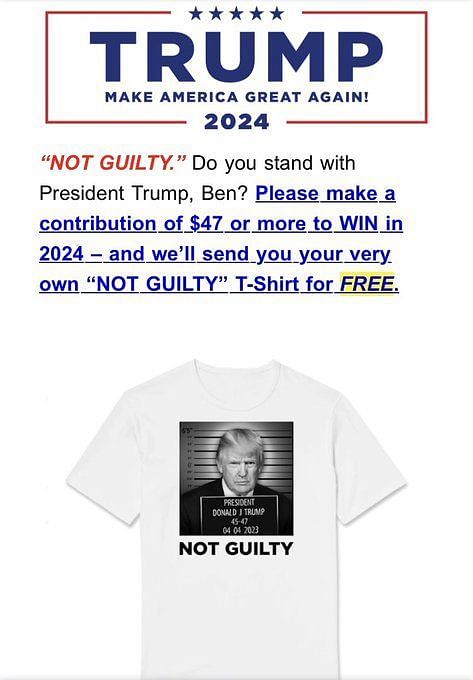 Was Donald Trump’s mugshot taken? T-shirts with fake photo get sold on ...